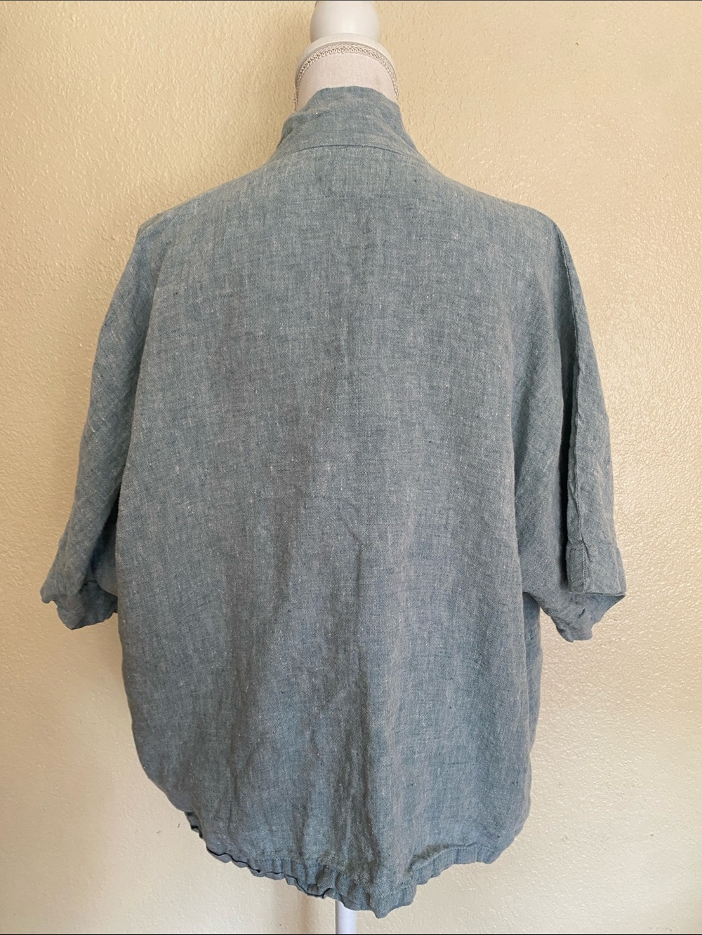Offon Linen Open Front Cardigan - Picture 3 of 4